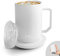 Taza inteligente con control de temperatura, calentador de taza de café con taza para escritorio y oficina en casa, batería de 4 horas, taza de café autocalentada de 12 onzas, diseño mejorado,