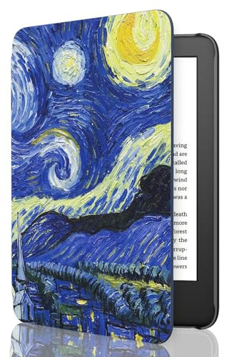 MoKo Custodia per 6 Kindle 11a Generazione 2024/2022, Notte Stellata | Cover Leggera, Auto Sveglia/Sonno, per Kindle 2024/2022 11a Gen e-Reader