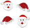 FIVE-D 2 Paar Ohrringe Weihnachten Nikolaus Mütze und Weihnachtsbaum 925 Sterling Silber im Schmucketui (Mütze-St. Claus)