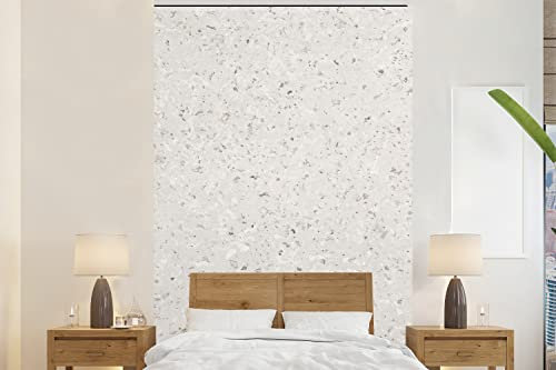 MuchoWow Papier peint Granit - Gris - Motif - Design - Blanc Papier peint photo 160x240 cm Papier peint imprimé