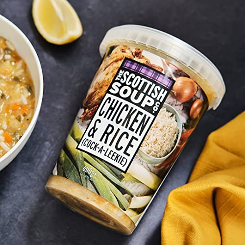 The Scottish Soup Company - Chicken & Rice Chilled Soup - 600g Tub x 4