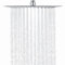 DETBOM Soffione Doccia Fisso Quadrato 10 Pollici/25x25cm, 304 in acciaio Inox Soffione Doccia Pioggia Risparmio con 121 Ugelli in Silicone Anticalcare, Soffione Doccia Grande Regolabile 360°, Cromo
