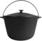 4BIG.fun Chaudron 8 l | Kazan avec couvercle Dutch Oven | Casserole ronde en fonte avec couvercle | Asia Wok Kasan pour cuisinières à induction, cuisine, camping, jardin, barbecue