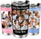 Uniquilling Gobelets personnalisés avec images et textes - Tasses de voyage en acier inoxydable avec couvercles, cadeaux personnalisés pour anniversaire maman papa ami (5 photo)