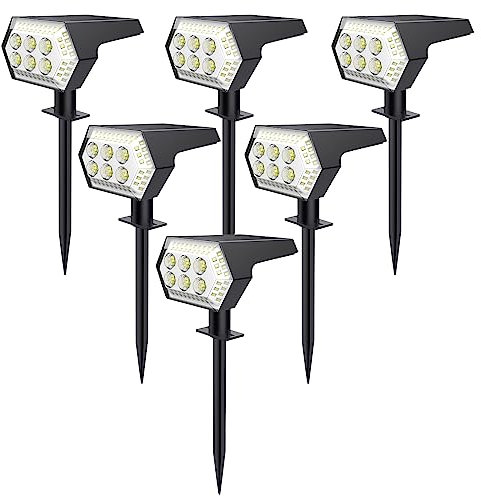 OOTDAY Projecteur Solaire, Étanche IP65, 108 LED, 4 Modes, Angle Large, pour Mur, Patio, Allée et Éclairage de Jardin