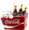 Kurt S. Adler Coca-Cola Eisbär-Junges in Cola-Kühler, Weihnachtsdekoration, in Geschenkbox (Einheitsgröße, weiß)