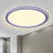 LQWELL® Plafonnier LED, Lampe de Salle de Bain Étanche IP44 Ronde Plate 18W 3000K 1600LM Lampe Simple Moderne Mince pour Salon Salle de Bain Chambre Cuisine Balcon Couloir Bureau, 220 * 24mm