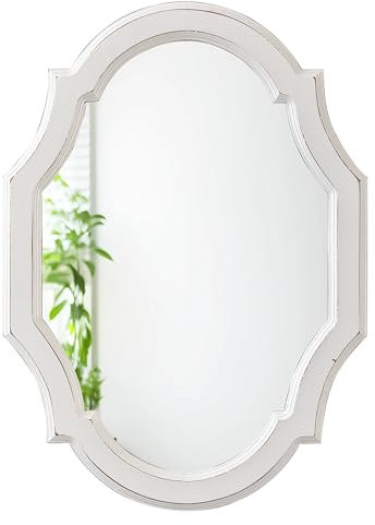 Sintosin Rustikaler Wandspiegel mit gewelltem Rand für Zuhause (Stil 3)