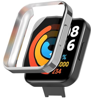 Custodia per Redmi Watch Lite 2/Redmi Watch 2 Lite, Silicone TPU Case with Protettiva per Schermo, Anti-graffio, Anti-polver, Cover per Redmi Watch 2 Lite/Xiaomi Mi Watch 2 Lite