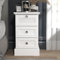 Galano Coventry Table de chevet à 3 tiroirs – Armoire en rotin avec tiroirs – Organisateurs et rangement pour chambre à coucher – Console pour entrée, couloir ou salon