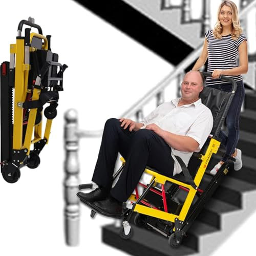 Scaletta elettrica per cingoli per anziani, carrello elettrico per scale e sedie a rotelle, stabile e sicuro su scale in alto e in basso