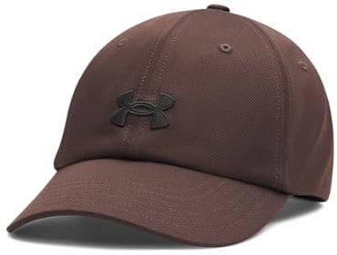 Under Armour Damen Blitzing Verstellbar, weiche Schirmmütze für den ganzen Tag, Baseballkappe mit Schweißband und anpassbarem Riemen, atmungsaktives Cappy für Frauen,Kona Brown / / Black,OSFM