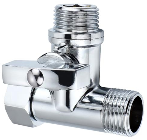 20 mm Absperrventile, 3-Wege-Umsteller, Anschluss, WC-Adapter für Geschirrspüler, Waschmaschine, einfach zu bedienen