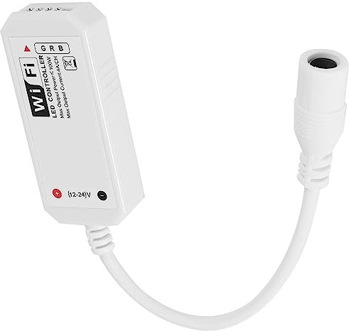 Sessleger Fernbedienung, WLAN, LED, funktioniert mit /Home Voice Control für 5050/3528 RGB-Lichter, Farbwechsel/Dimmer/Sound aktiviert – für iOS/Android