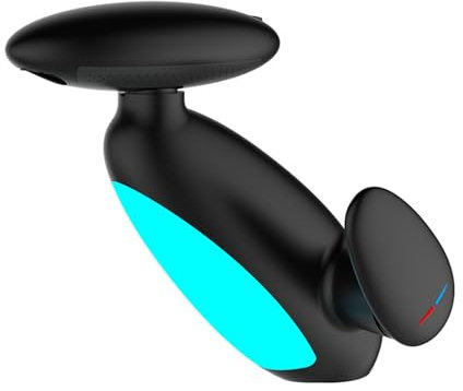 Yalsfowe LED Grifo Lavabo con Ducha Extraíble de 4 Modos, Mezclador de Lavabo de Baño, Grifo de Baño de Cascada Monomando, Agua Fría y Caliente,Negro