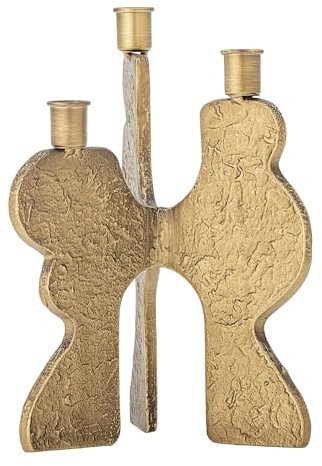 Bloomingville Lux Kerzenhalter, Gold, Metall, L21,5xH27,5xB16 cm