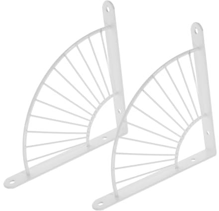 Angoily 2stücke Wandmontierte Regalträger Metall Stabile Dreiecksregalhalterungen Für Badezimmer Und Küche Installieren Mit Schrauben Vielseitig Einsetzbar