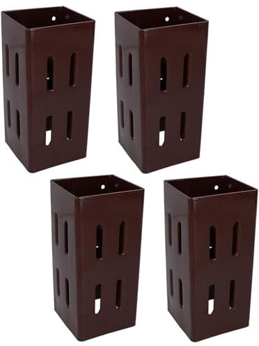 Fence Post Extender Holder Support 100mm x 100mm Easy Grip Panel Trellis 4PK