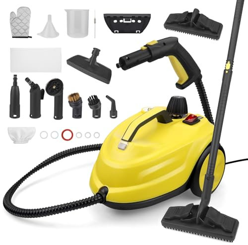 MINENICE Nettoyeur vapeur, Multi-Usages vapeur haute température 320°F, grand réservoir d'eau de 2 L pour tissus d'ameublement, sols, voitures et maisons familiales