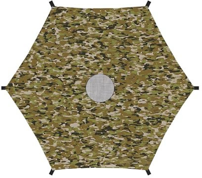 Kaxenig Couvre-Ombres De Trampoline, Couverture De Tente De Trampoline, Bâche Imperméable Et Anti-UV avec Toit D'ombrage, pour Aire De Jeux, Jardin