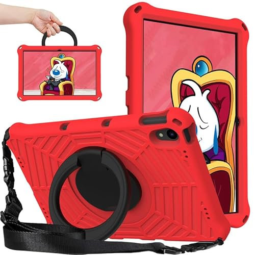 Funda infantil para Lenovo Tab P11 Plus TB-J616F/P11 TB-J606F (2021/2020) de 11 pulgadas, protección completa a prueba de golpes, EVA ligera, gran soporte giratorio de 360°, con correa para el hombro