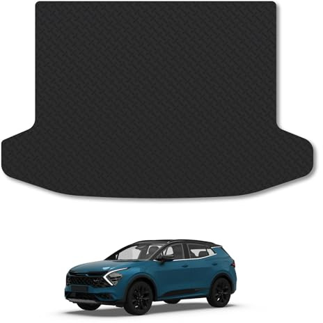 Kia Sportage Petrol/Diesel - Upper Boot - No Subwoofer (2021+) 5mm Rubber Boot Liner Compatible with Mat Accessory Premium Thick Tailored Protector Anti-Slip Durable Dog Friendly Heavy-Duty Easy-Clean