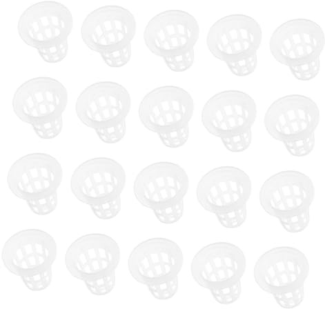 Gatuida 60 Pezzi Cestini Idroponici in Plastica PP Durevoli Vasi Rete Forata per Coltivazione Senza Terreno Contenitori da Giardino per Semina e Piantine da Giardino Indoor