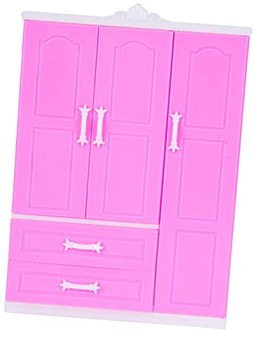 Puppenschrank, 30 cm, Möbel für Puppenhaus, Mini-Kleiderschrank, Organizer