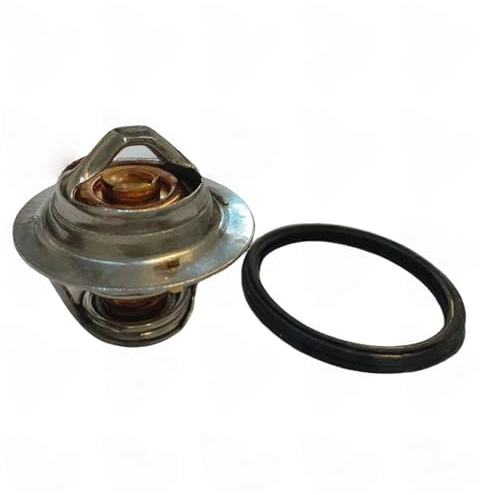 Boîtier du thermostat Thermostat 129350-49800 71℃ compatible avec les moteurs Yanmar 3TNE68, 3TNA72, YM226D, YM276 et 3D72 Thermostat avec boîtier