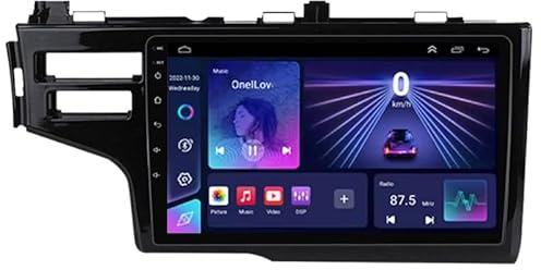 Autoradio HYMLMY Android 15 Double Din con touchscreen per Honda Jazz 3 2015-2020 con Bluetooth,navigazione GPS,WiFi,radio FM,USB/SWC/Plug and Play,supporto Carplay e Android HM610 8 Core 4G+Wifi 8+1