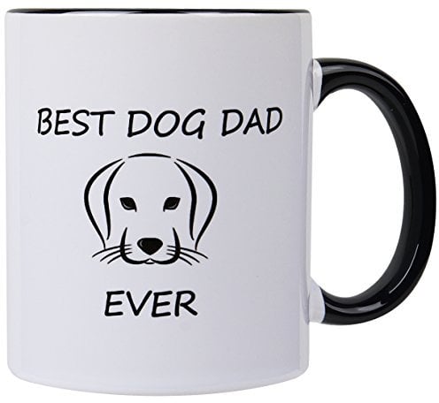 Funny mug-11 oz Kaffee mugs-dog Mom Dad Lover Geschenke Pet Inhaber Rescue Geschenk Kaffee Becher Tee Tasse dog dad White black edge