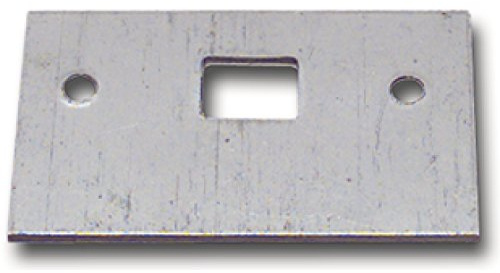 Reparaturschließblech für Einlegstange gerade, 80 x 50 mm, Stahl verzinkt | Fensterverschluss Zubehör