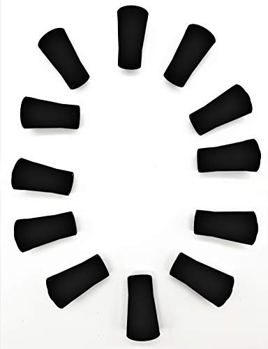 edeckk Gummipuffer Rund Nordic Walking Pads rund 12 Stück/ 6 Paar Stöcke