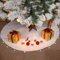 LAEMILIA Weihnachtsbaum Rock Weihnachtsdecke Weihnchten Tannenbaum Unterlegdecke Weihnachtsbaumdecke Christbaumständer Weiß Plüsch Weihnachtsdekoration 78/90cm