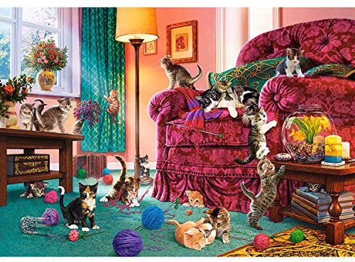 Castorland B-53254 B-53254-Naughty Kittens Puzzle 500 Teile, Bunt, 35 x 25 x 5 cm