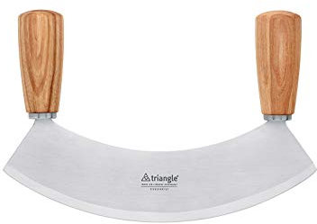 triangle 86 231 23 04_E Wiegemesser 23 cm, einschneidig, gehärtet Kernesche Made in Solingen/Germany professionelle Qualität Kräutermesser Pizzamesser