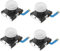 Veanic Lot de 4 joysticks analogiques de rechange pour manette Nintendo Switch Lite et Switch Joy-Con Blanc