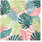 Talking Tables Packung mit 20 Pastell tropischem Palmblattpapier | Einweg-Servietten, Geschirr für drinnen oder draußen, Geburtstag, Gartenparty, Sommer, Picknick, Safari, Hawaiianisch, Decoupage, Mittel