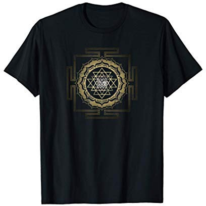 Shri Yantra Lotus Buddhismus Meditation Herz Chakra Yoga Om T-Shirt