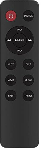 VINABTY New TH-D337B Replacement Remote Control for JVC Sound Bar TH-D337B THD337B Remote Control