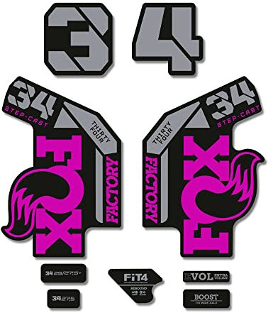 STAR SAM Aufkleber Fox 34 Factory Step Cast 2022 Lila 1 CMT