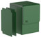 Pulchra Estuche para TCG, Magnetic Flip Box con 2 Divider, Tamaño Grande para 100+ Cartas, Deck Box - Dado Diseño (Logo-M Design) (Verde)