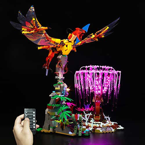 LocoLee Led Licht Set Kompatibel mit Lego Toruk Makto und der Baum der Seelen, Led Beleuchtungs Set Compatible with Lego 75574 - Nur Lichter Set, Kein Modell (Fernbedienung Version)