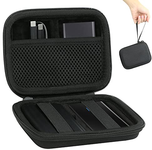 Aenllosi Housse Etui Sacoche pour Samsung T7/T7 Shield/T7 Touch/T9 Portable Externe SSD (Noir)