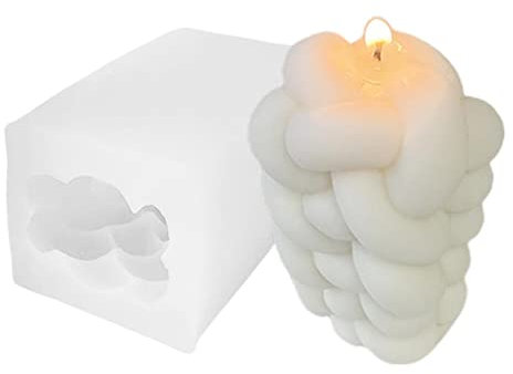 Jildouf Wollknäuel Kerzenform,Geometrische Twist Silikonform - Kerzenform-Silikon-Set, Twist-Seil-Epoxidharz-Silikonformen DIY handgemachte Herstellung Aromatherapie-Kerze