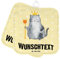 Mr. & Mrs. Panda Personalisierte Topflappen Katze König - Personalisierte Geschenke, Katzenliebhaberprodukte, Namensaufdruck, Topflappen