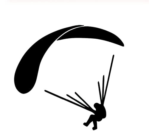 MACMRD Auto Aufkleber 10 cm * 8 cm Auto Aufkleber Lustige Paragliding Auto Dekoration Vinyl Aufkleber Wasserdicht