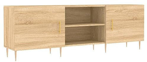vidaXL Mueble para TV Madera de ingeniería Roble Sonoma 150x30x50 cm