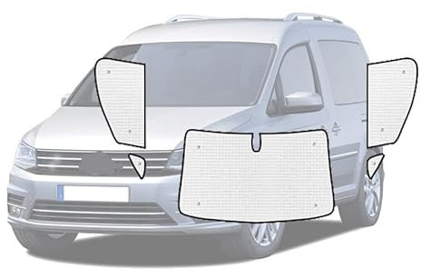 Auto Sonnenschutz Vorhang Abdeckung Auto Voll Abdeckungen Sonnenblende Für VW Für Caddy MK3 2K Maxi 2003~2019 2015 Auto Sonnenschirm Fenster Visier Sonnenschirm (Farbe : 4 Front Windows)