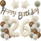 26 Geburtstag Deko Beige, Deko 26. Geburtstag Frau Mann, Beige Luftballons 26. Geburtstag Frauen, Geburtstagsdeko 26 Jahre Beige Ballon, 26. Geburtstag Dekorationen, Luftballon 26. Party Deko